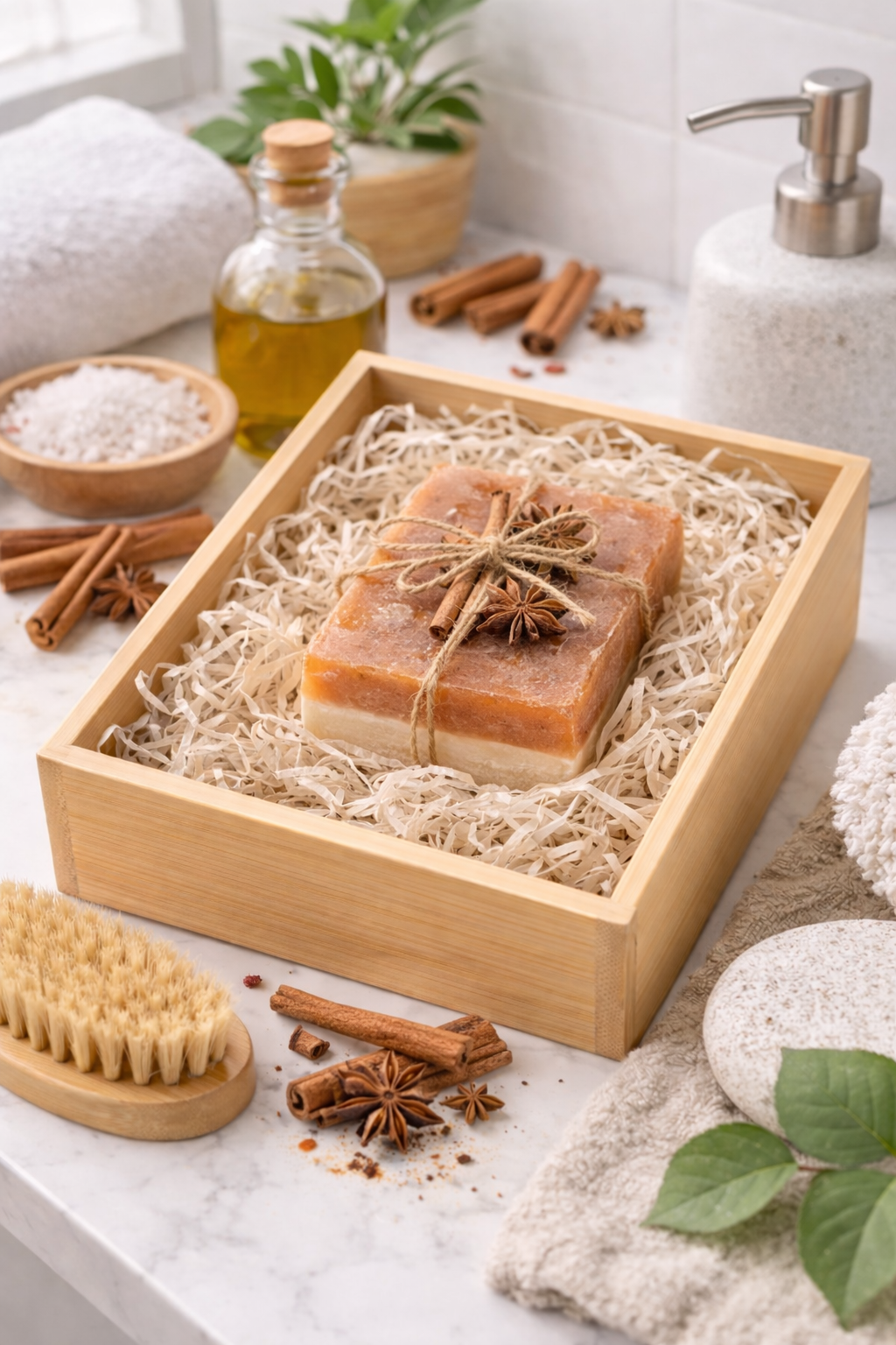 صابونة زيت الزيتون والقرفة صابونة زيت الزيتون والقرفة